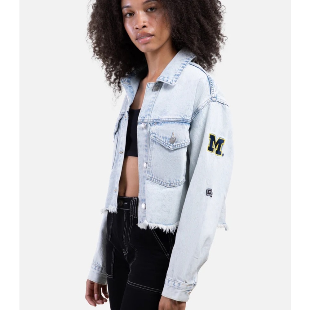 Hype and Vice Michigan State College Jean Jacket